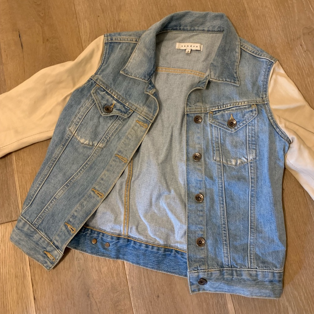 Sandro Denim Jacket size 2
